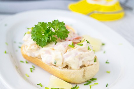 Eiersalat mit Ananas