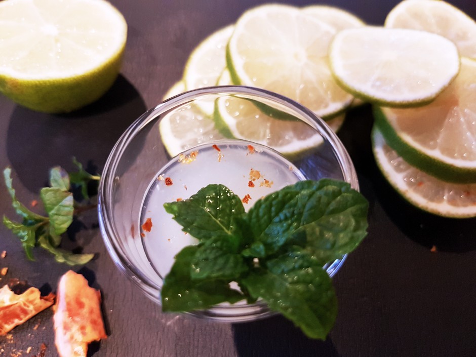 Limetten-Hot-Shot