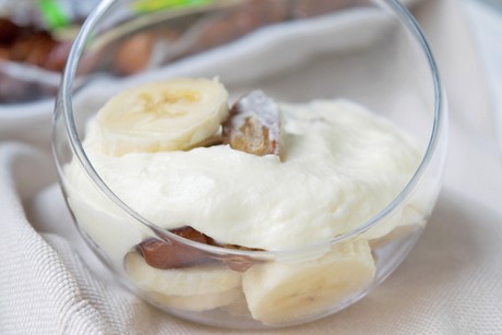 Bananencreme mit Datteln
