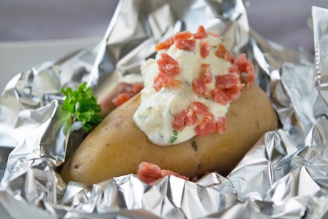 Ofenkartoffel mit Ziegenkäse