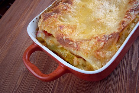 Gemüse-Lasagne mit Schafkäse