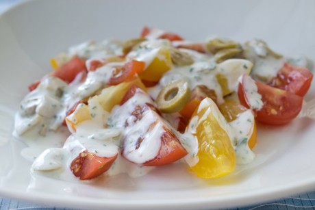 Grünes Dressing