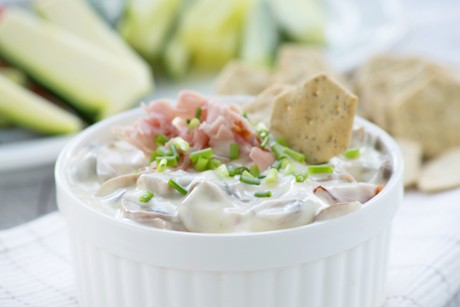 Schinken-Champignons-Sauce
