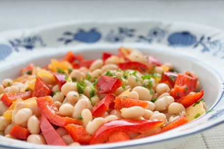 Paprika-Bohnen Salat