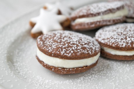 Schokokekse mit Tiramisufüllung