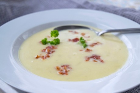 Mostsuppe mit Speck