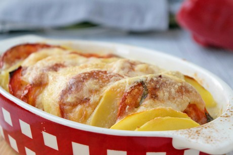 Tomaten-Kartoffel-Gratin