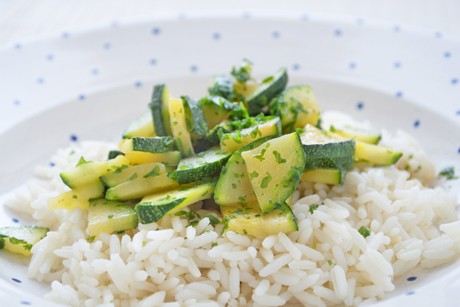 Karamellisierte Zucchini