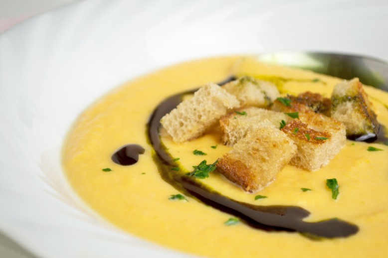 Kürbis-Ingwer-Suppe