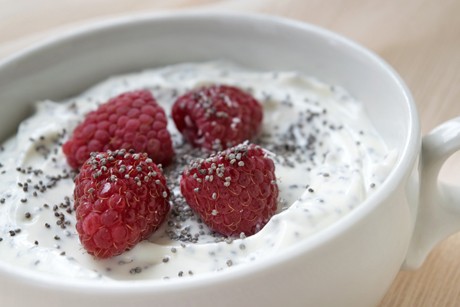 Mohn-Himbeer-Creme