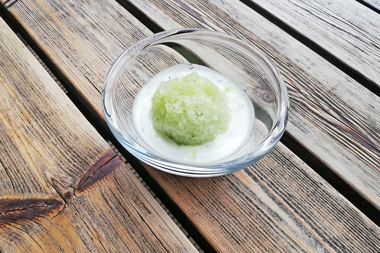 Gurken-Sorbet