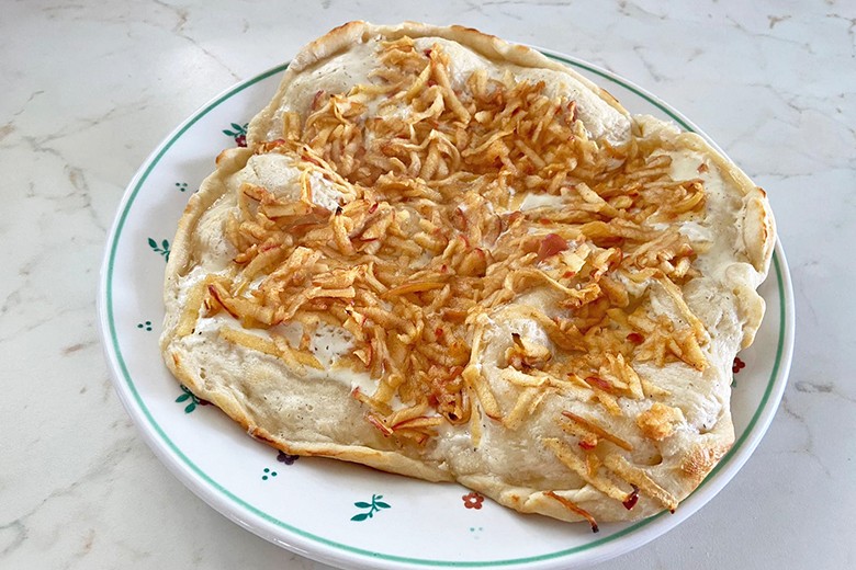 Apfel-Zimt-Pizza