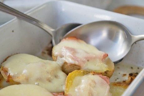 Kartoffel mit Mozzarella