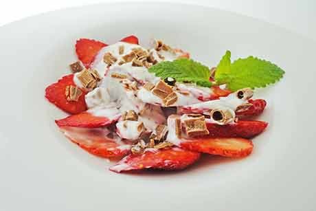 Erdbeeren mit Eierlikör