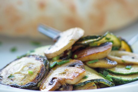 Zucchini-Pilz-Pfanne