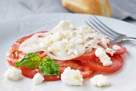 Tomaten mit Ziegenkäse