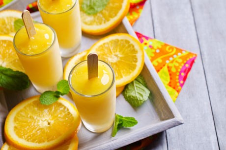 Orangen-Sorbet