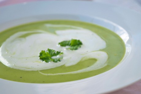 Erbsen-Minze-Suppe
