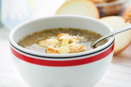 Pikante Zwiebelsuppe