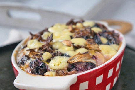 Radicchio-Roquefort-Gratin