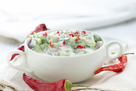 Gurkensalat mit Chili