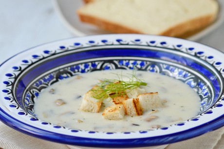 Pilz-Käse-Suppe