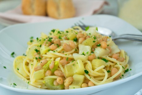 Pasta mit Bohnen