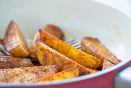 Kartoffelecken mit Paprika
