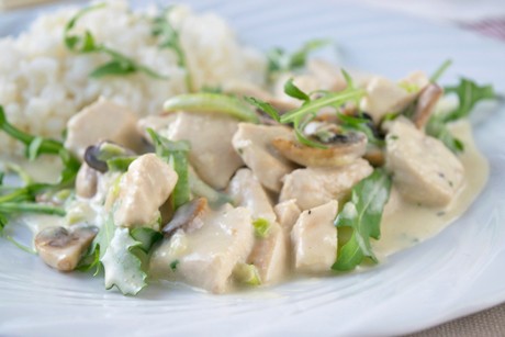 Saftiges Puten-Rucola-Ragout