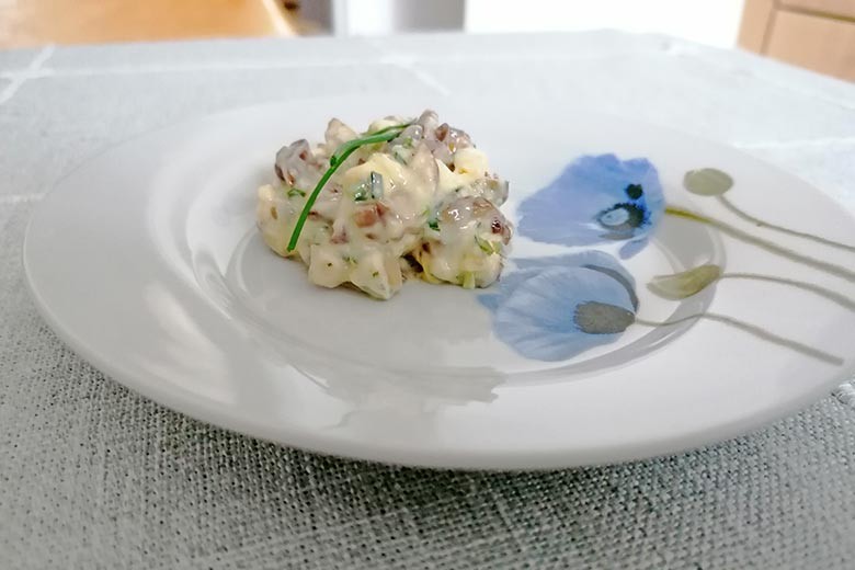 Knoblauch-Butter mit Champignons