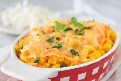Kürbis-Spätzle überbacken