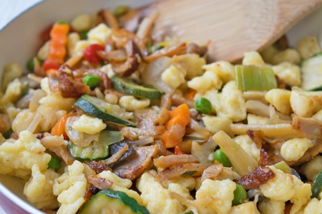 Asiatische Spätzle