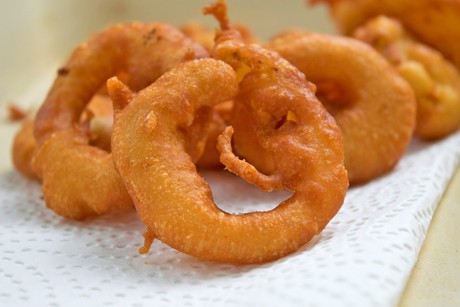 Frittierte Zwiebelringe