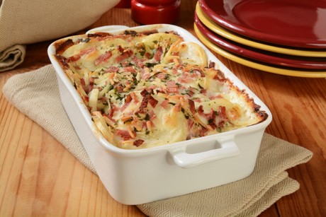 Frischkäse-Kartoffelauflauf