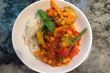 Veganes Kichererbsencurry