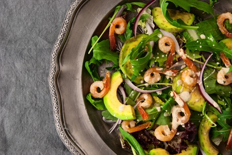 Garnelen-Avocado Salat