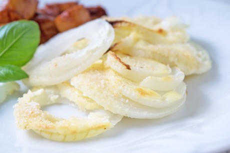Überbackene Zwiebel