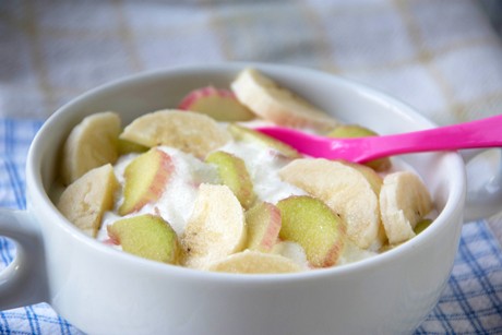 Bananen-Rhabarber-Creme