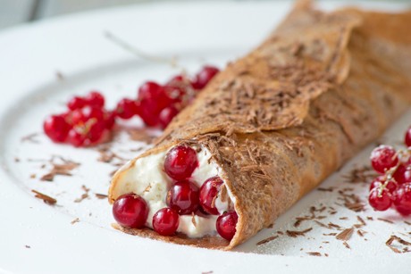 Schokopalatschinken mit Ribiselobers