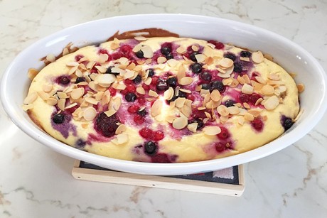 Ricotta-Auflauf mit Beeren