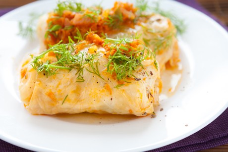 Vegane Krautrouladen