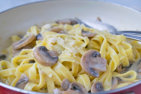Pilz-Käse-Sauce