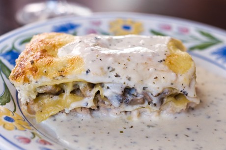 Lasagne mit Steinpilz und Gorgonzola
