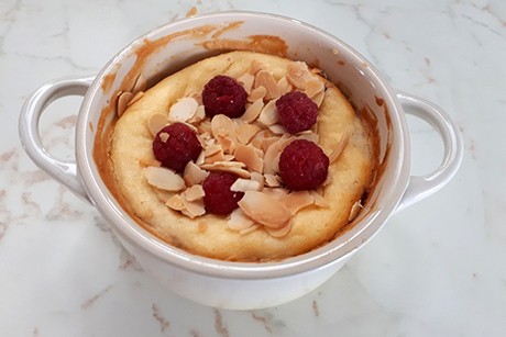 Himbeer-Orangen-Dessert mit Ricotta