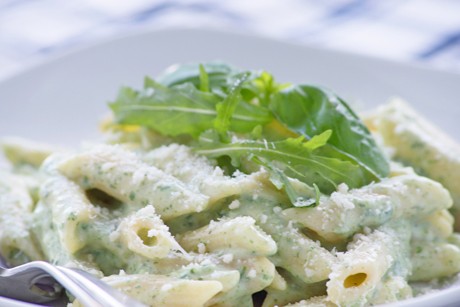 Penne mit Rucolasauce