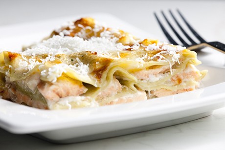 Kohl-Lasagne mit Lachs