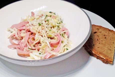 Saurer Leberkäse