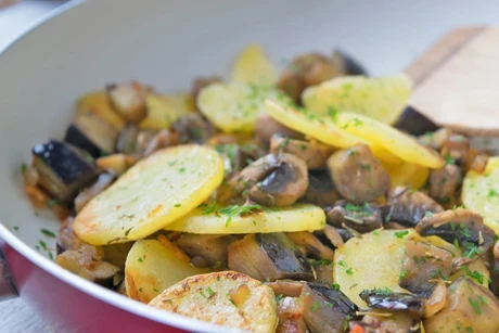 Erdäpfel-Champignon-Pfanne