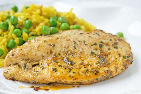 Hühnerbrust exotic mit Curryreis