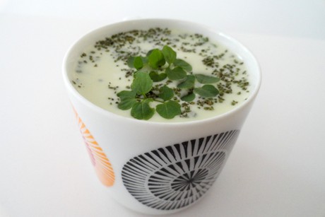 Grüner Smoothie mit Brunnenkresse